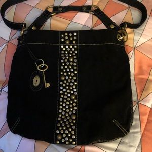 Fossil Suede 13x13 Cross body Handbag